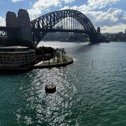 View from the rear of the ship