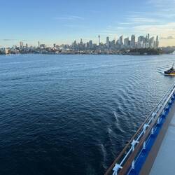 Heading up the Harbour