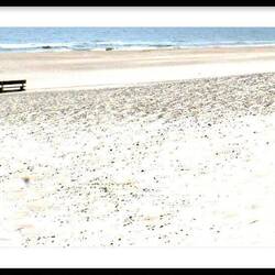 Am " Henne Strand", eine Touristenhochburg mit einem riesigen Strand