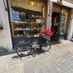Outside bakery in Bassano del Grappa