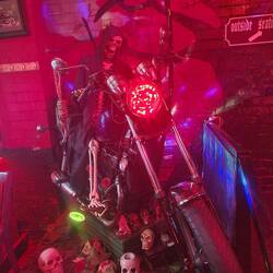 Interesting choice of decor at Wizard's Hollow