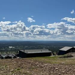 Blick auf Saariselkä