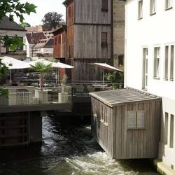 Blick nach links von der Geyerwörtherbrücke