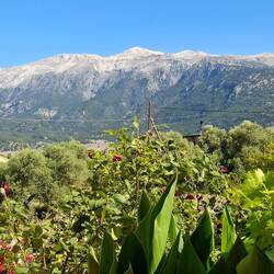 La vue depuis la terrasse de Maria