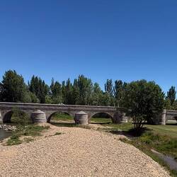 This is the second very long bridge over a relatively narrow stream that we passed today.