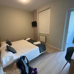 Tonight's (and hopefully tomorrow's) room. The pack was even waiting inside the room for me.