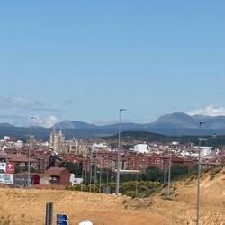 Cathedral. Camino rule -- if you can see it, it's at least two miles away.