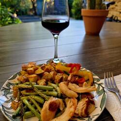 We were craving healthy veggies!