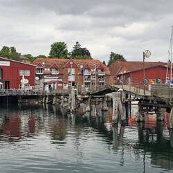 Restaurant Siegfried Werft im Hafen von Eckernförde