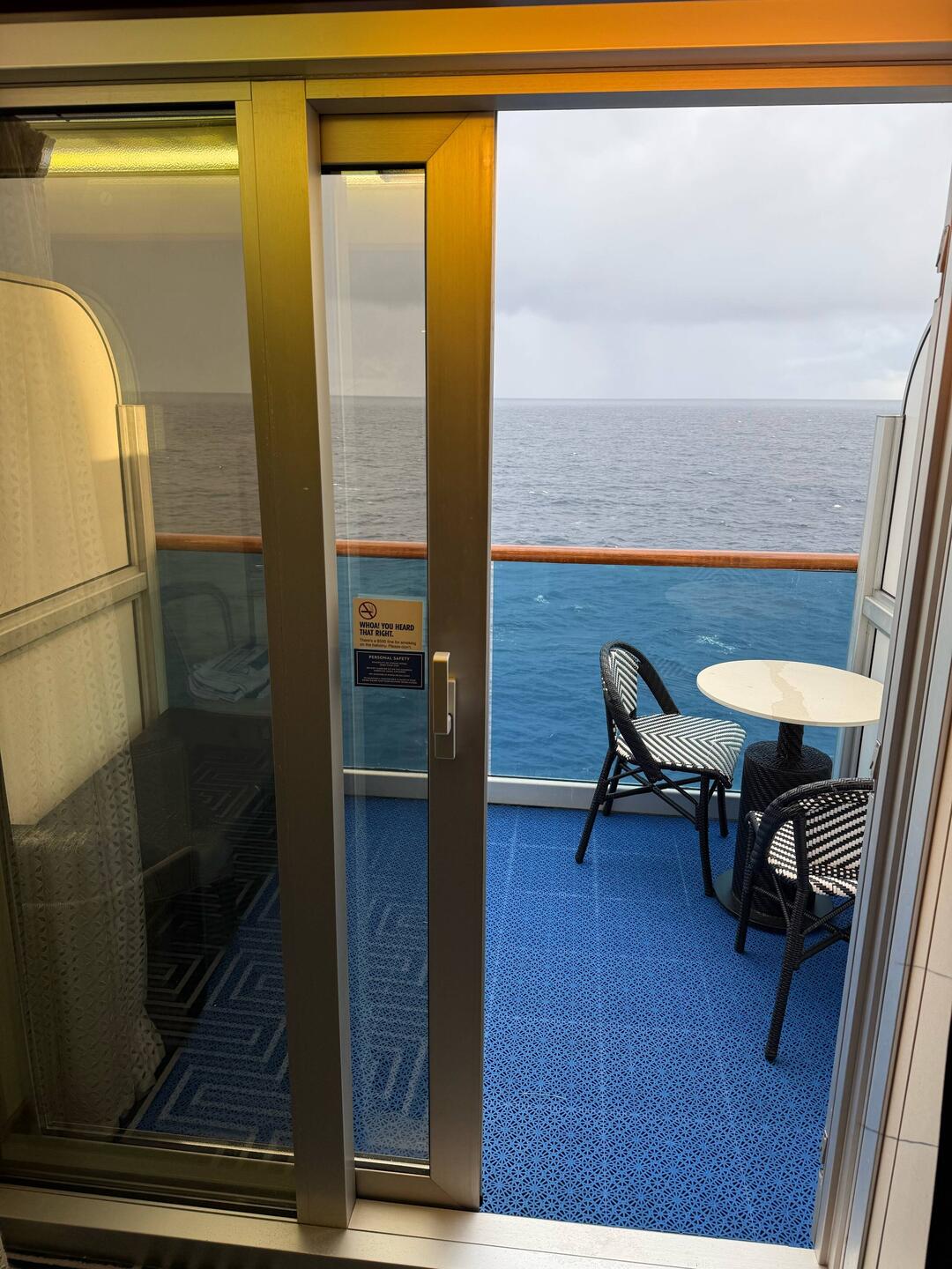 View from our cabin this morning