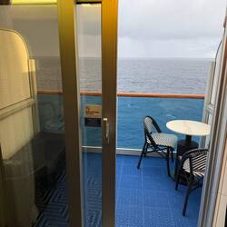 View from our cabin this morning