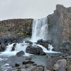 Oxatafoss Waterfall, Thingvellir