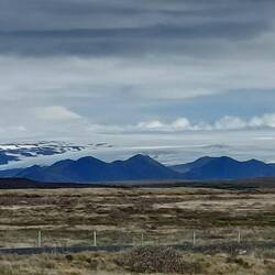 View en route to Gullfoss