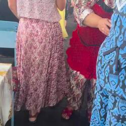 Le "bazar" de Tashkent avec les cantines alignées : végétarien s'abstenir !