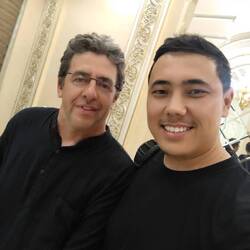Avec le photographe du mariage