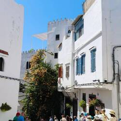 A larger alleyway in the medina