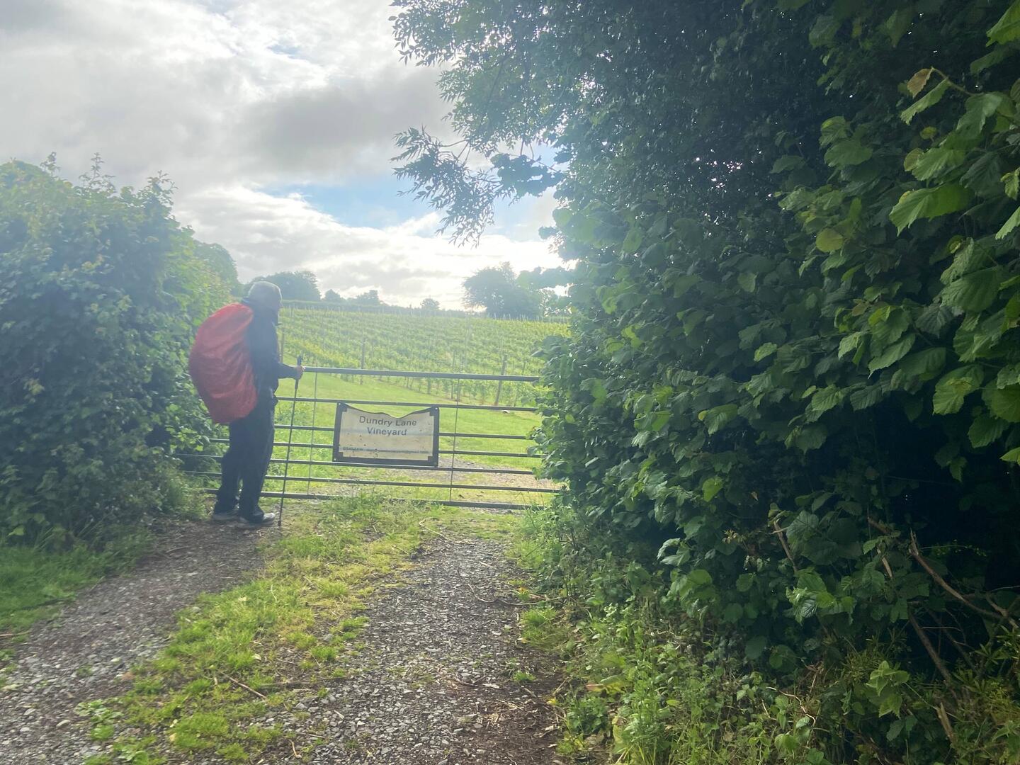 It was very wet at the start of our walk