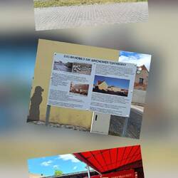 Wandbild am Jerichower Topfmarkt - einladender Hofladen in Ferchland