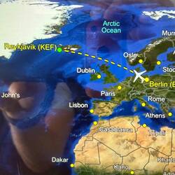 soweit im Norden!! 250 km vor Grönland
