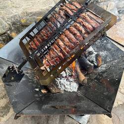Da brutzelt das 'teure' Asado