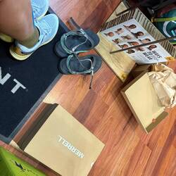 Second visit to the outdoor store.