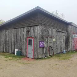 The cafe we hoped for in Rossport was closed, as was this gift shop, but it had a cool sign...