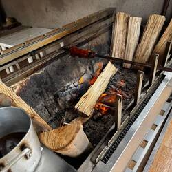 Lunch time. Cuy on the grill