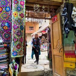 Shopping in local market
