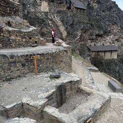 Inca buildings at the top