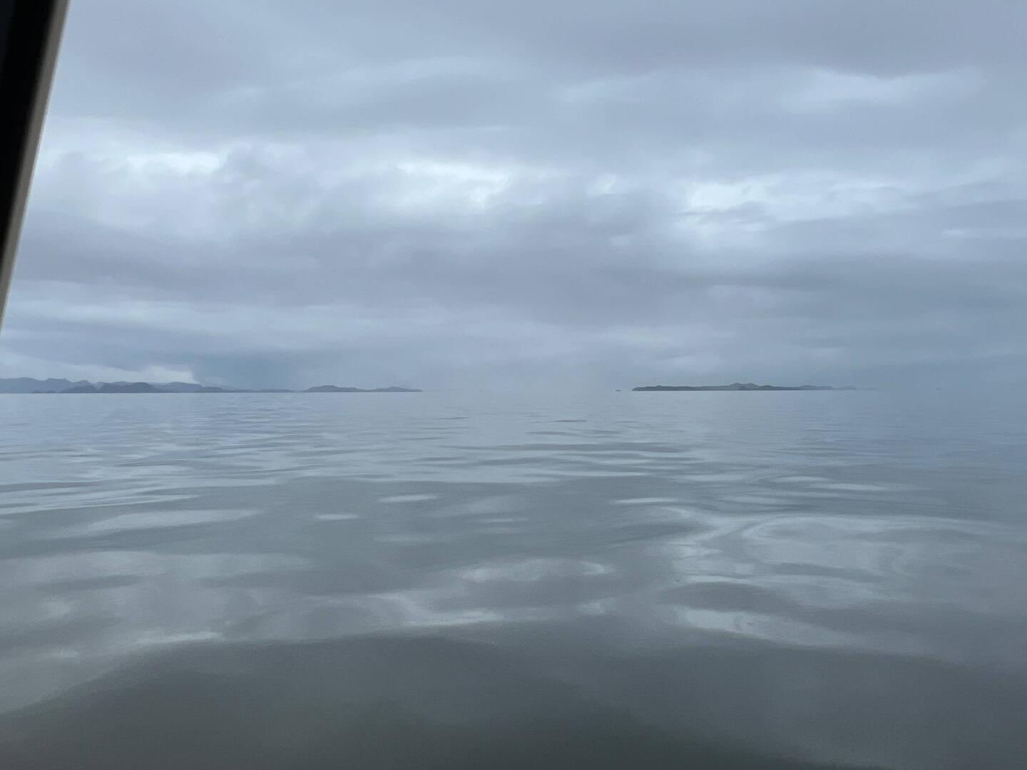 A calm Queen Charlotte Strait.