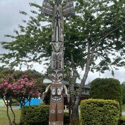 Port Hardy park totem pole.