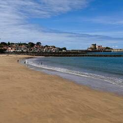 am Ende der Plage de Ciboure