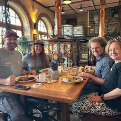 Wieder mal zünftig - diesmal in einem sächsischen Brauhaus.