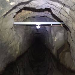 A TunnelMESH device allowing monitoring and communication from within the tunnel to outside it