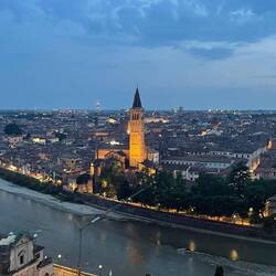 Verona all lit up