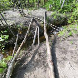 The bridge on the hike to the graveyard