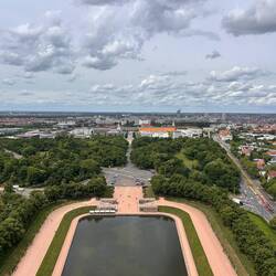 Aussicht über den Dächern von Leipzig.