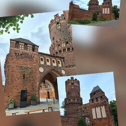 Das Neustädter Tor, ein mittelalterliches Stadttor aus Backstein.
