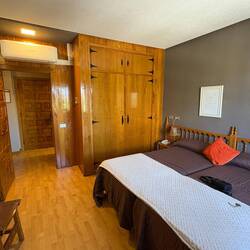 My room. The couple from Florida is paying almost as much for an albergue as I am for this.