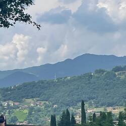 First sight of Bergamo