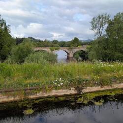 Canal crosses river Vrnwy