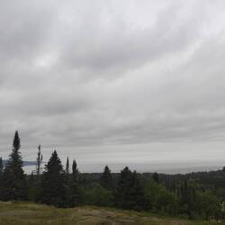 Lake Superior starting to peek out...