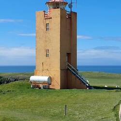 The lighthouse on the cape headland