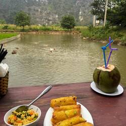 Vối Restaurant. A small family affair the food was delicious, eaten with a beautiful view.