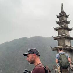Hang Mua - stunning panoramic views. The lotus walkway below gets you up close to pink water lilies🪷
