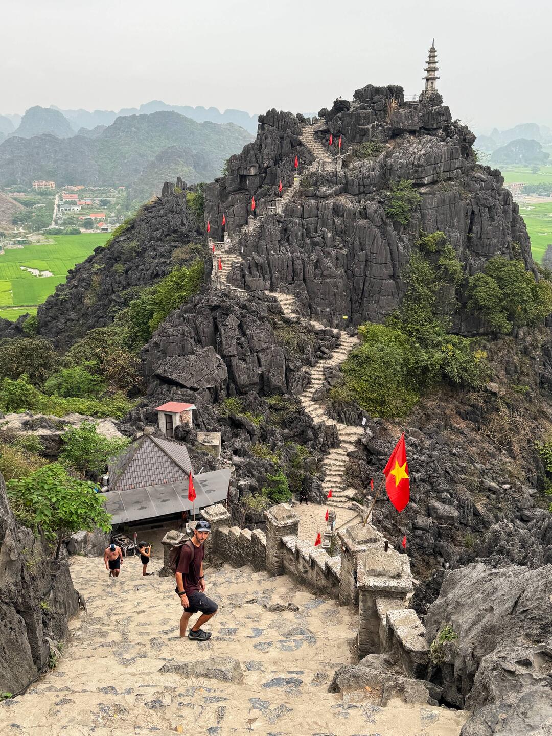 Ninh Binh is an extraordinary place. This is the mountaintop shrine at Hang Mua.