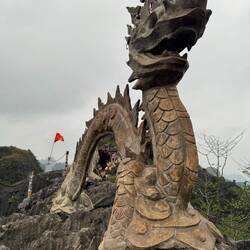 Lilz and the dragon, high above the world.