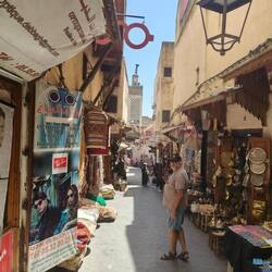 Souks along main street alla afrida