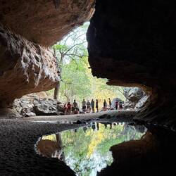 Group at end of Tunnel Creek