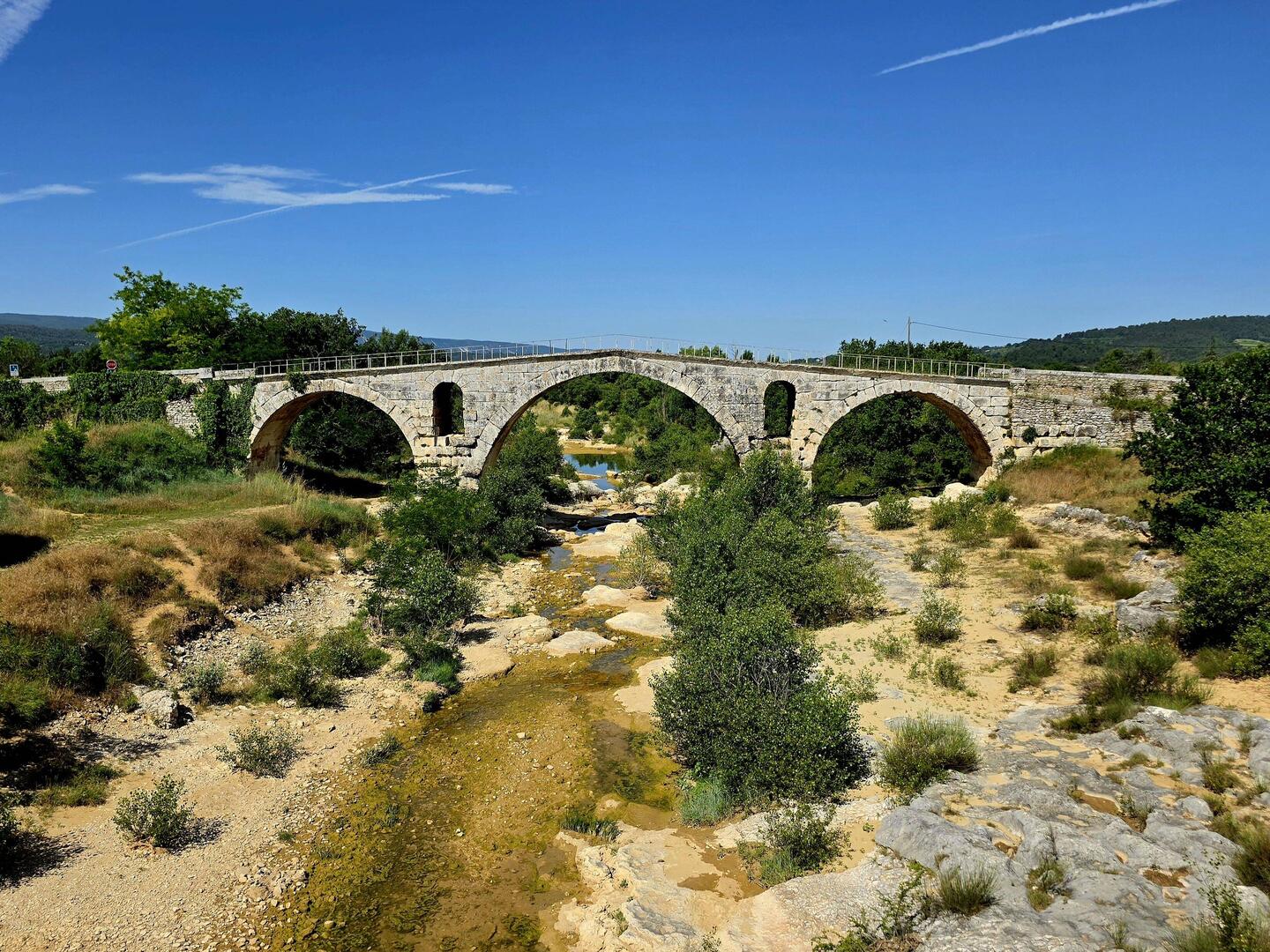 The Julian Bridge -- a Roman stone arch bridge over the Calavon River, dating from 3 BC!!